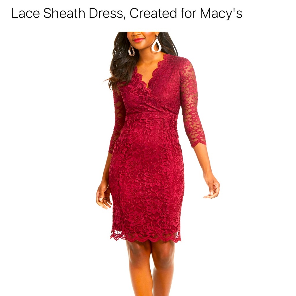 Beautiful green lace wrap dress. Purchased from Macy’s worn once